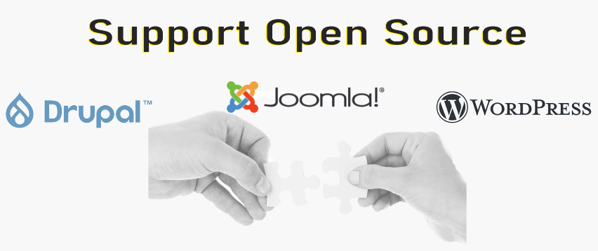 We are an Open Source Software Supporter